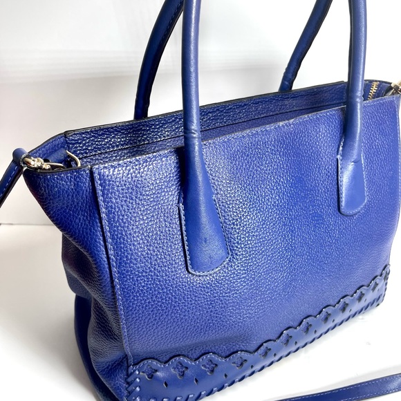 KATE SPADE Cobalt Blue Pebbled Leather Handbag - Picture 4 of 16
